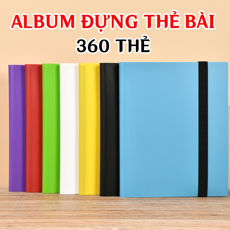 [360 thẻ] Sổ Album đựng thẻ bài nhân phẩm, card game Pokemon 3x3 - Không bao gồm thẻ bài