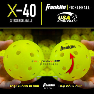 ✅ Bóng Pickleball - Bóng Franklin X-40 (chính hãng) - Chuẩn thi đấu quốc tế