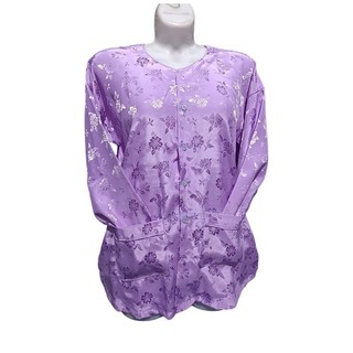 Áo lụa Gấm bà ba cho bà già xẻ tà có túi