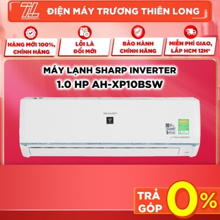 Ah-xp10bsw - miễn phí công lắp đặt - máy lạnh sharp inverter 1.0 hp ah-xp10bsw - giao toàn quốc