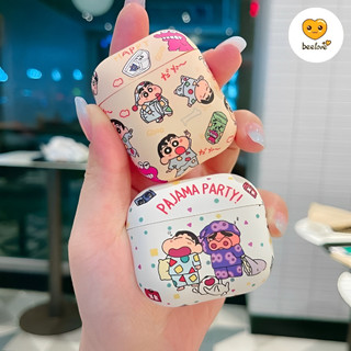  Case airpod vỏ ốp bảo vệ bao đựng tai nghe 1 2 3 pro vỏ hộp sạc Shin Cậu bé bút chì 
