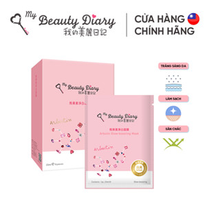 Hộp 8 miếng mặt nạ tăng cường sáng da My beauty diary Taiwan Arbutin Glow Boosting Brightening Facial Mask 23ml/miếng