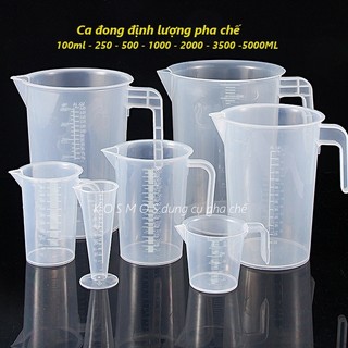  Ca Ly đong định lượng 250ml 500ml 1000ml 2000ml 3500ml 5000ml làm bánh pha chế  chất dày bền đẹp  