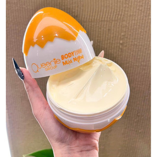 CHÍNH HÃNG BODY TRỨNG VÀNG MẬT NGHỆ QUEENIE TẶNG KÈM PEEL BODY MẬT NGHỆ