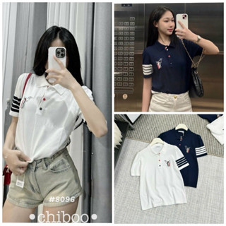 [NEW] ÁO POLO THORM TAG VẠCH CÚN/ÁO POLO LEN DỆT KIM NỮ SIÊU XINH QCL1 8809