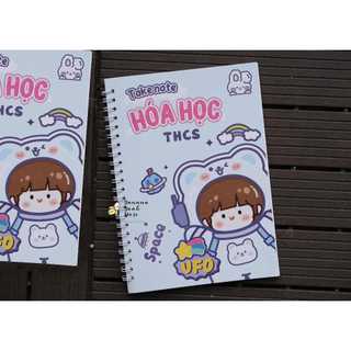 Sổ tay hoá học thcs , sổ takenote lò xo a5, a6