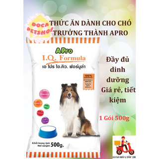 Thức ăn cho chó trưởng thành hạt apro iq fomula gói 500g - docapetshop