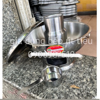 Nồi lẩu cù lao, lẩu than inox size 22cm 24cm 26cm