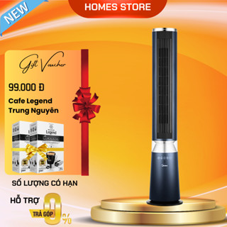 Quạt Không Cánh Midea, Tự Điều Chỉnh Gió Có Remote - Hàng Nhập Khẩu A173