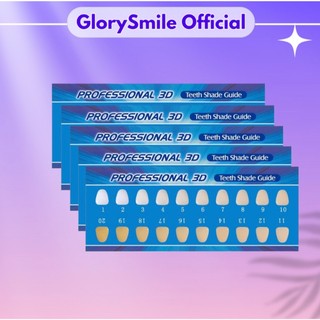 Thang Đo Độ Trắng Của Răng GLORYSMILE Bảng So Sánh Màu Răng Kiểm Tra Độ Vàng Của Răng