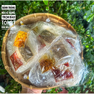 Bánh tráng phơi sương vò ớt rim dầu tỏi