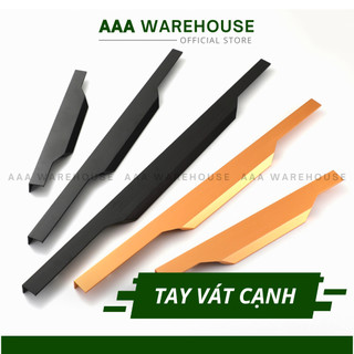 [MS 653] Tay Nắm Tủ Cao Cấp dạng kẹp mép cao cấp - Tay nắm tủ kẹp vát cạnh ĐEN/ VÀNG có đủ kích cỡ