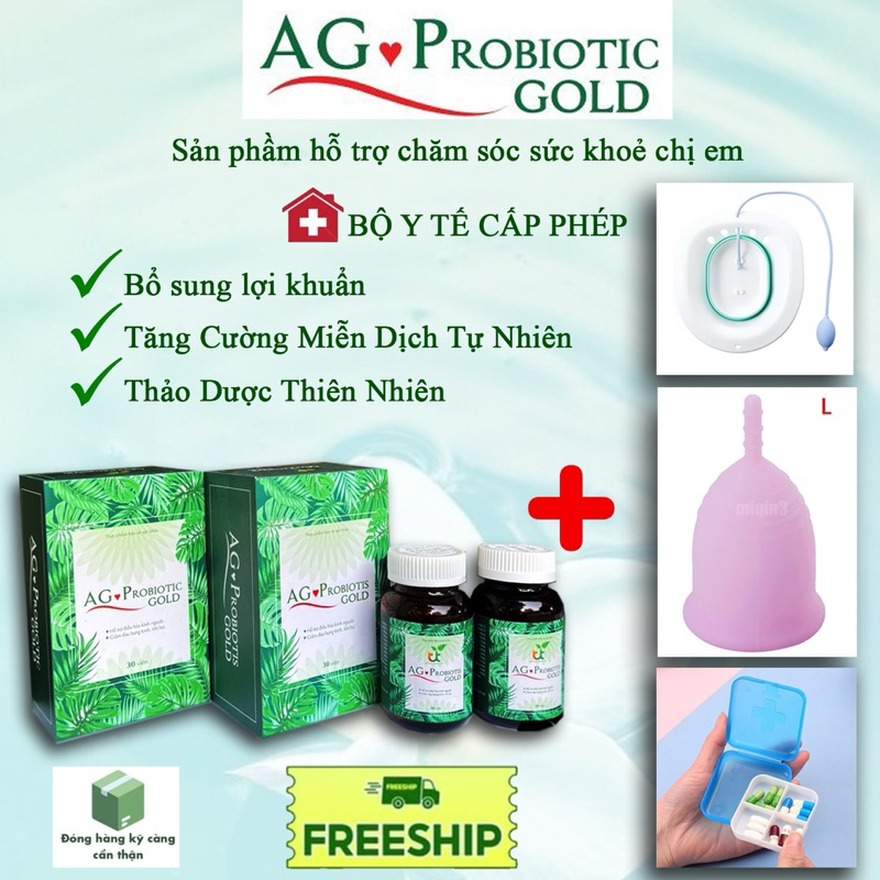 VIÊN UỐNG AG PROBIOTIC GOLD( SET2 Hop COMBO QUÀ TẶNG)