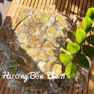 [500G]Kẹo dừa cuộn đậu phộng vị dứa - đồ ăn vặt - Đặc Sản Bến Tre