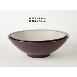 Tô kiểu V đựng phở bún nhựa Melamine nhám 2 lớp