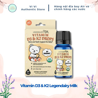Baby vitamin d3&k2 liquid drops legendairy milk