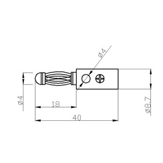 Jack Bắp Chuối 4mm Mạ Vàng