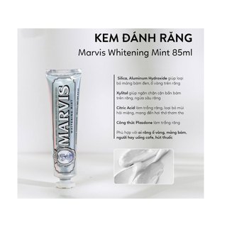 Kem đánh trắng răng cao cấp Marvis 85ml