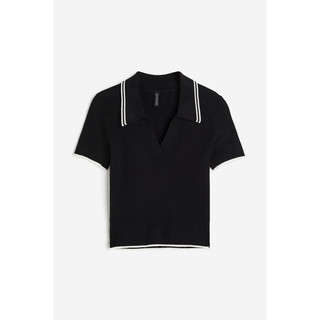 Áo polo nữ HM auth chất len mỏng co giãn