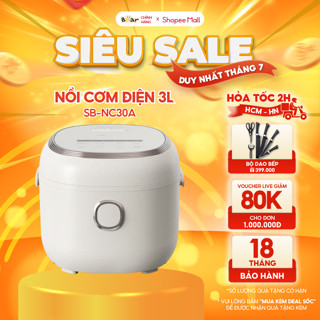 Nồi Cơm Điện Tử Bear Lòng Nồi 5 Lớp Đa Năng Nấu Cơm Nấu Cháo Hầm Hấp Hâm Nóng Hẹn Giờ Lên Đến 12 Tiếng - SB-NC30A