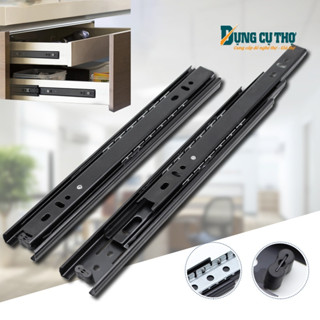  Bộ 2 Thanh ray trượt 3 tầng bảng ngăn kéo tủ cho thợ làm tủ đóng tủ - Thép sơn tĩnh điện 
