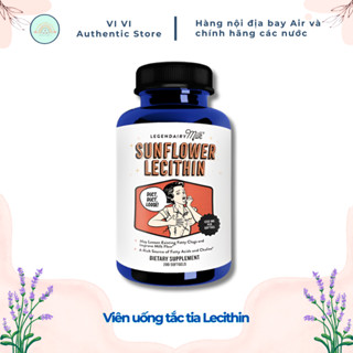 Viên uống chống tắc tia sữa organic legendairy milk sunflower lecithin mỹ (200 viên) (bay air - đủ bill)