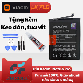 Pin Redmi Note 8 Pro zin và Zhicool, Mã pin BM4J, Dung lượng 4500mAh, Bảo hành 3 tháng