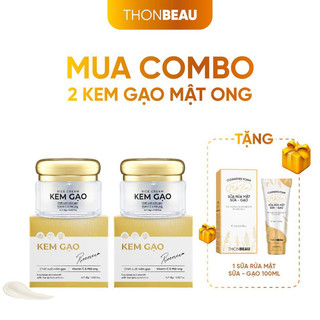 Mua 2 hộp kem gạo mật ong (tặng 1 chai sữa rửa mặt gạo chai lớn 100ml