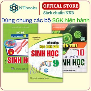 Sách - combo luyện thi vào lớp 10 chuyên môn sinh học + bồi dưỡng học sinh giỏi sinh học 9 + bộ đề ôn thi vào lớp 10 thp