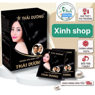 Nhuộm tóc thái dương màu đen truyền thống ( hộp 5 gói) và bán lẻ 1 gói
