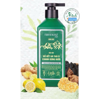 ( mới )Dầu gội Bồ kết hà thủ ô chanh gừng bưởi Nam nung chai 500ml phiên bản kiềm dầu
