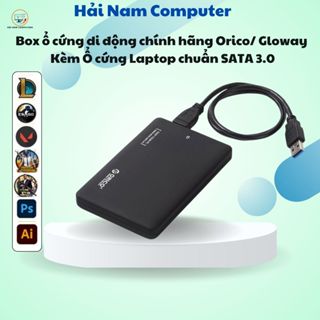 Box ổ cứng di động chính hãng Orico/ Gloway Kèm Ổ cứng Laptop chuẩn SATA 3.0 - Dùng cho SSD/HDD 2.5 - Hải Nam Computer