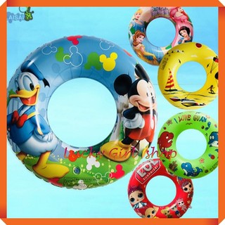 Phao Bơi Tròn Hoạt Hình Kỳ Lân Unicorn, Chuột Mickey, Công Chúa Disney Đủ Size Cho Trẻ Em Và Người Lớn - Lucky Girl shop