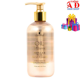Dầu gội suôn mềm mượt cho tóc sợi mảnh Schwarzkopf Ultime Oil Marula Rose 300ml (ĐỨC)