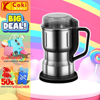 Máy xay hạt khô, công suất 300w, xay nhuyễn mịn, cối xay bằng thép không gỉ xay các loại hạt và gia vị khô tiện lợi