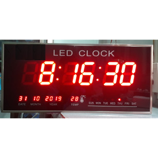 Đồng hồ vạn niên - Đèn Led - khung nhôm - Khổ 22x48cm