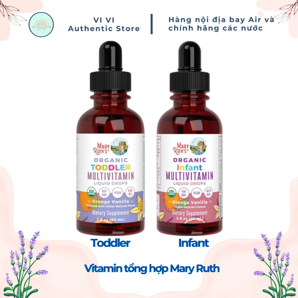 𝐕𝐢𝐭𝐚𝐦𝐢𝐧 𝐭𝐨̂̉𝐧𝐠 𝐡𝐨̛̣𝐩 𝐡𝐮̛̃𝐮 𝐜𝐨̛ 𝐦𝐮𝐥𝐭𝐢𝐯𝐢𝐭𝐚𝐦𝐢𝐧 𝐦𝐚𝐫𝐲 𝐫𝐮𝐭𝐡’𝐬 𝐨𝐫𝐠𝐚𝐧𝐢𝐜 𝐢𝐧𝐟𝐚𝐧𝐭 𝐭𝐨𝐝𝐝𝐥𝐞𝐫 dạng giọt 60ml (bay air - đủ bill)