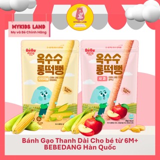 [DATE T6.2025] Bánh Gạo Lứt Ăn Dặm Hữu Cơ Dạng Thanh Dài BEBEDANG Hàn Quốc Cho Bé Từ 6M+