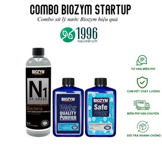 Combo xử lý nước Biozym (Biozym N1 + Biozym Safe Water + Biozym Purifier) khử Clo, làm trong nước, khởi tạo hệ vi sinh