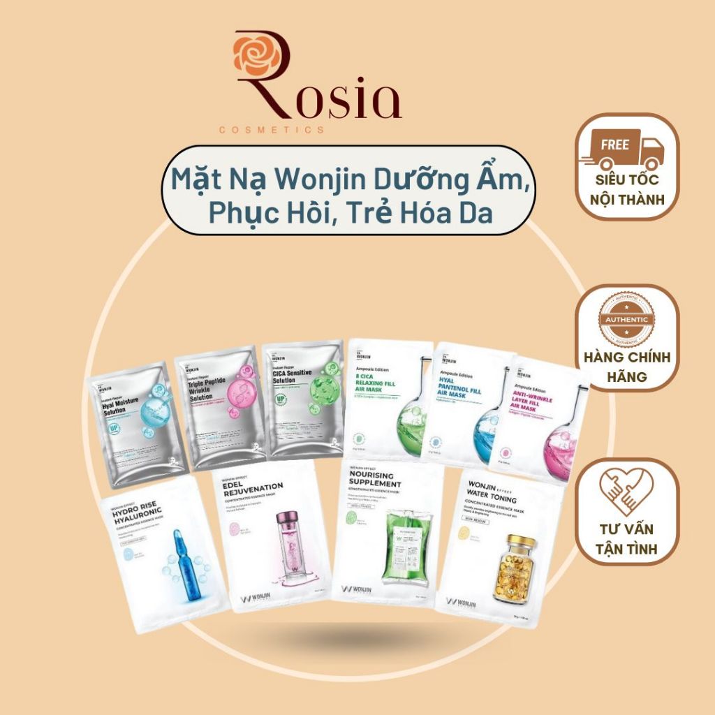Mặt Nạ Wonjin Dưỡng Ẩm, Phục Hồi, Trẻ Hóa Da Dr.Wonjin Mask - Rosia Cosmetics