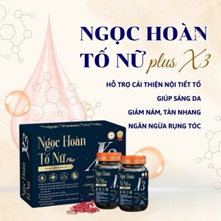 Sâm Tố Nữ NGỌC HOÀN PLUS X3 TÁI HỒI XUÂN Phiên Bản Cao Cấp hổ trợ nội tiết tố nữ (Hộp 60 viên) - vinmask