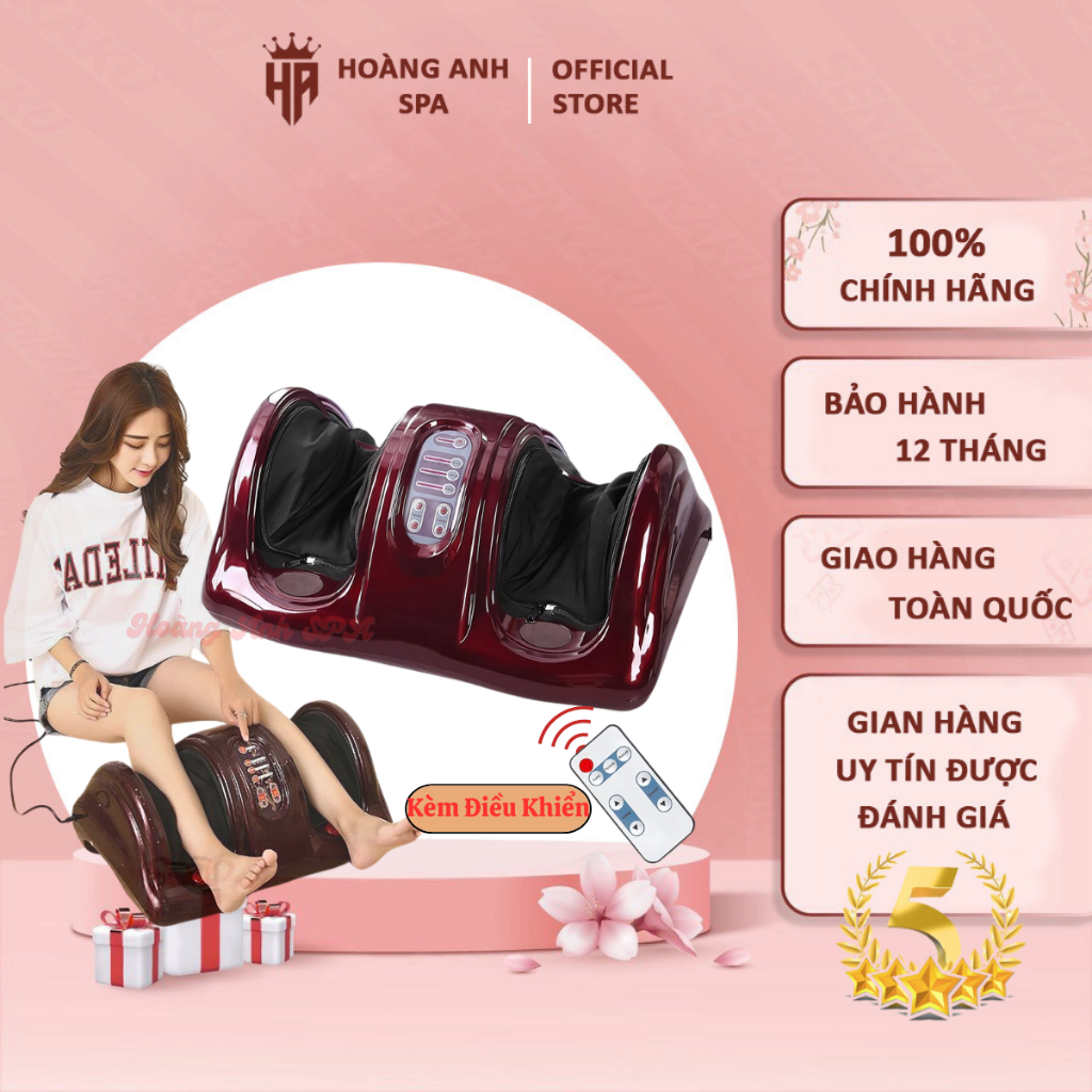 Máy Massage Chân Foot Massager, Máy Massage Chân Nhiều Chế Độ Xoa Bóp Giúp Thư Giãn Ngủ Ngon