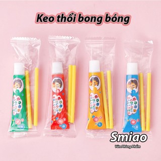 1 tuýp keo thổi bong bóng, keo thổi bóng bong bóng nhiều màu sắc