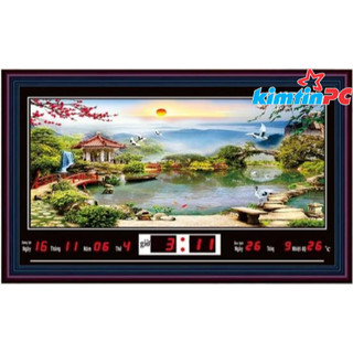 Lịch vạn niên điện tử - tranh cảnh – khổ 36x59cm – mã 1233