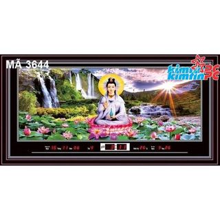 Lịch vạn niên – Tranh đèn (chớp) – Đồng hồ - Khổ 55x100cm - mã 3644
