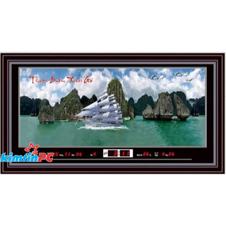 Lịch vạn niên – Tranh đèn – Đồng hồ - Khổ 55x100cm - mã 3690