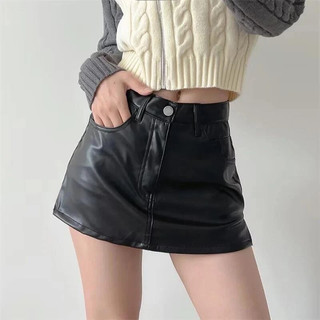 Chân váy da form chữ A 3 size S M L