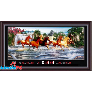 Lịch vạn niên điện tử – tranh suối – đồng hồ - khổ 55x100cm