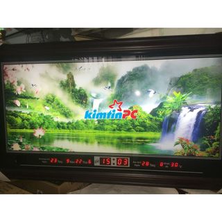 Đồng hồ treo tường - Lịch vạn niên – Tranh đèn – Đồng hồ - Khổ 55x100cm - mã 3682