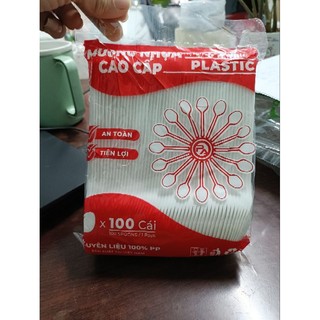 Bịch 100 cái muỗng trà sữa cao cấp